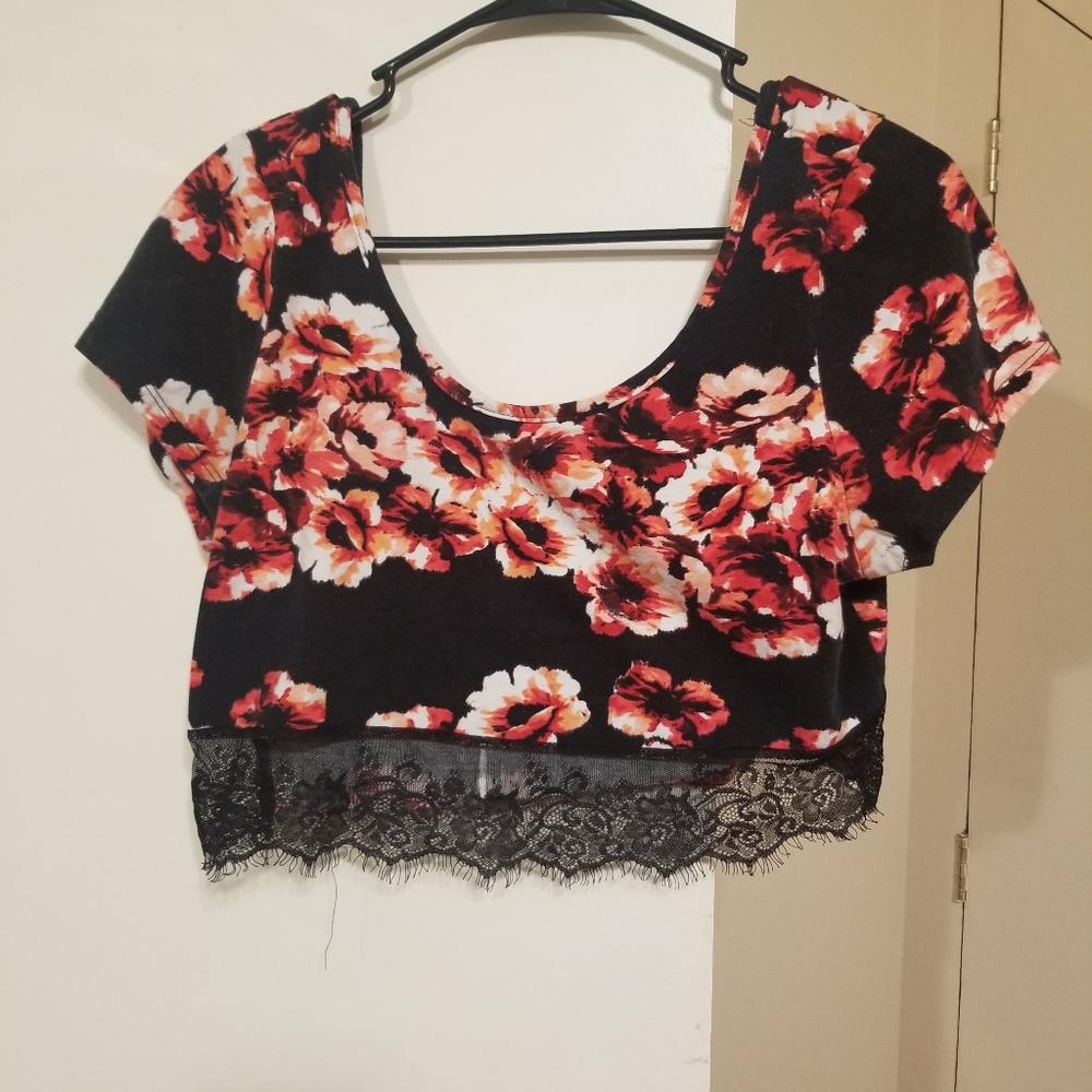 Charlotte Russe Rose Crop Top